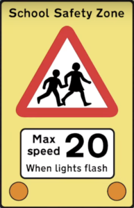 Max Speed 20 mph with Lights Flash